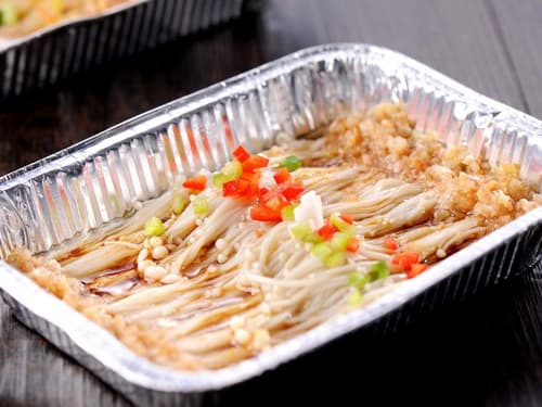七里河锡纸烤金针菇